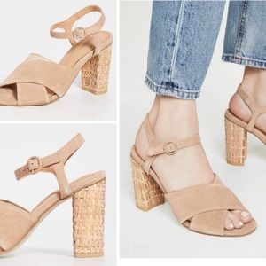 Soludos Olivia Suede Heel in Desert 6.5